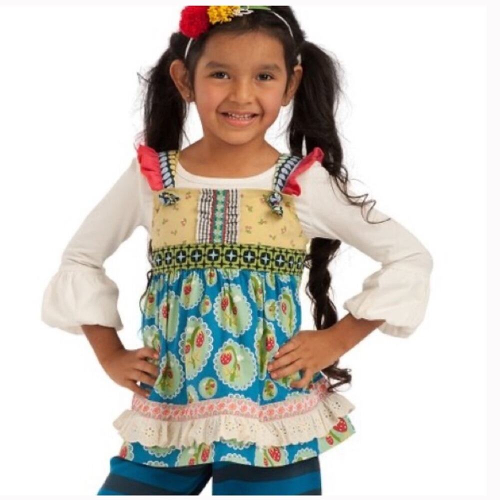 Matilda Jane “Love bug” Knot Top “it’s a wonderful parade collection” size 4